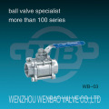 Three Piece Female Threaded Carbon Steel Ball Valve